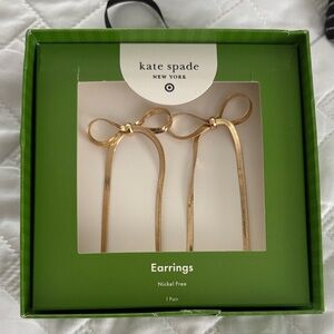 Kate Spade Gold Ribbon Earrings